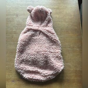 Cozy Pink Sherpa Dog Sweater size medium (10-20lb dog)